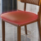 Contemporary Wood Dining Chairs Open Back Dining Side Chair for Restaurant Use