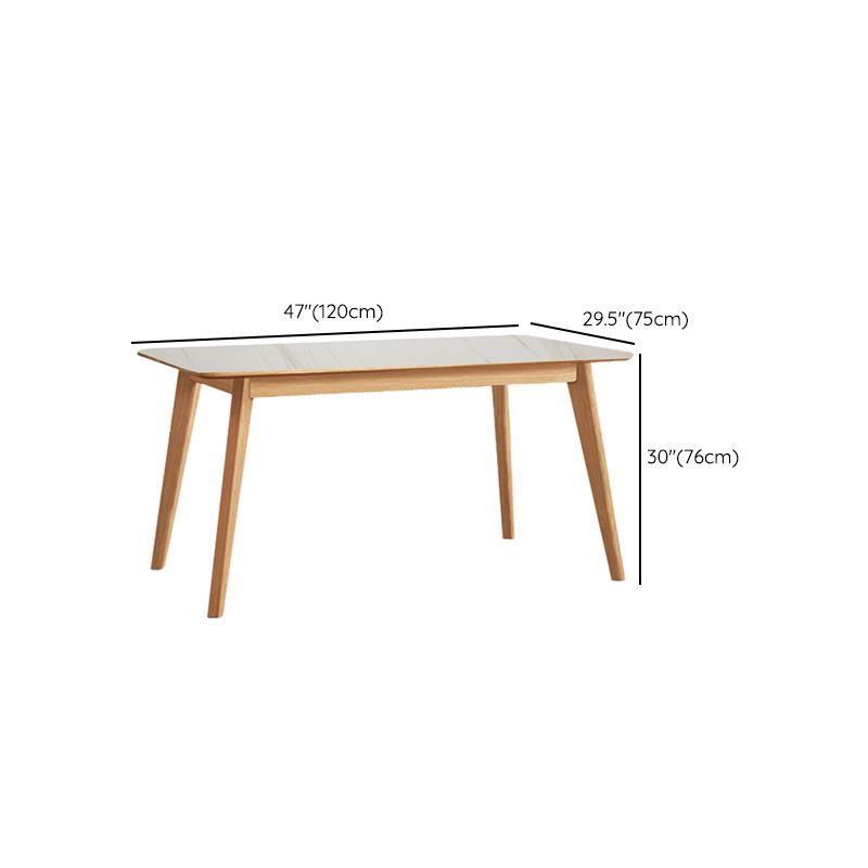 Modern Style Dinette Set 1/5 Pcs Rectangle Solid Wood Dinette Table with Dining Chair Clearhalo 'Dining Room Sets' 'Dining Tables & Seating' 'dining_room_set' 'furn' 'furn_dining_room_set' 'Furniture' 'Kitchen & Dining Furniture' 1200x1200_b657da00-7204-46d2-9d2e-3d22c5f10ec1