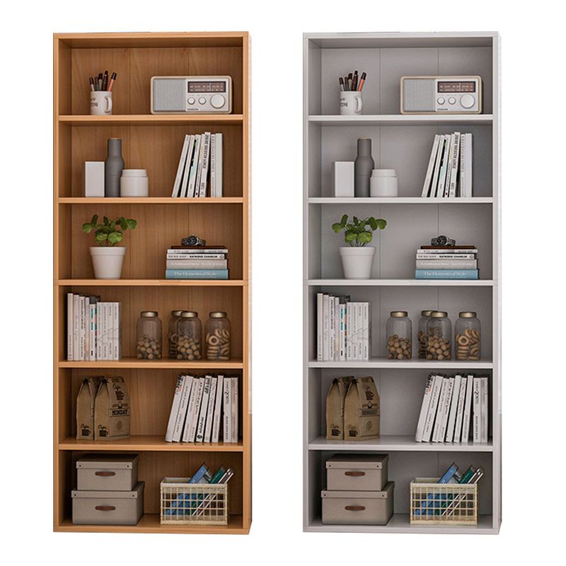 Contemporary Engineered Wood Book Shelf Closed Back Shelf Bookcase for Study Room Clearhalo 'Bookcases' 'furn' 'furn_bookcases' 'Furniture' 'Office Furniture' 1200x1200_b658046e-0681-41ce-9be8-344a3b114b2b