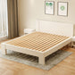Scandinavisch houten paneel standaard bed met rechthoekig hoofdeinde