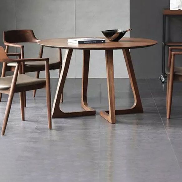 Modern Solid Wood Dining Room Set with Round Table Home Dining Table Furniture Clearhalo 'Dining Room Sets' 'Dining Tables & Seating' 'dining_room_set' 'furn' 'furn_dining_room_set' 'Furniture' 'furniture_dining_room_set' 'Kitchen & Dining Furniture' 'kitchen&dining_furn' 'kitchen' 1200x1200_b65c430a-4c1a-4253-887d-5bee3c2cf515