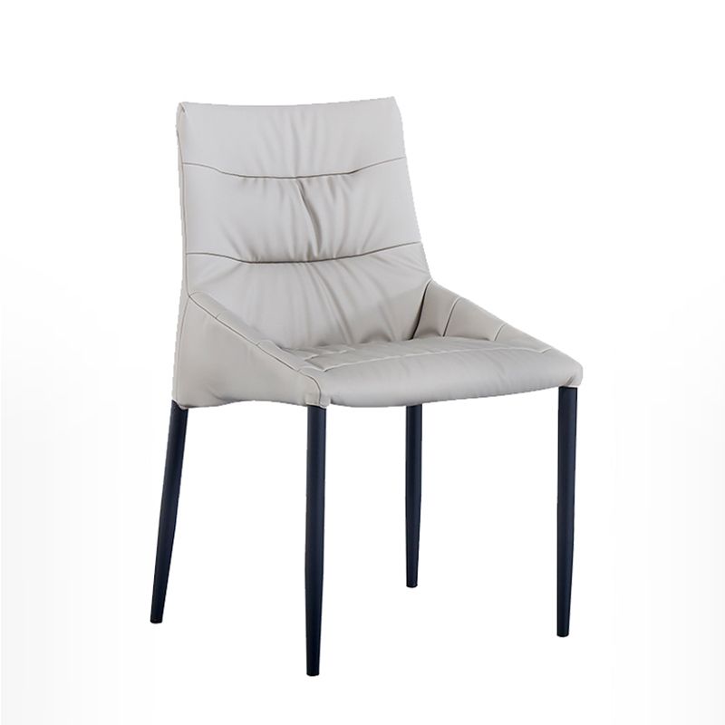 Industrial Metal Dining Armless Chairs Leather Dining Chairs for Restaurant Use Clearhalo ' kitchen&dining_furn' 'Dining Chairs' 'Dining Tables & Seating' 'dining_chair' 'furn' 'furn_dining_chair' 'Furniture' 'furniture_dining_chair' 'Kitchen & Dining Furniture' 'kitchen' 1200x1200_b65e026e-48b1-4d68-876c-c1aa492e3b8d