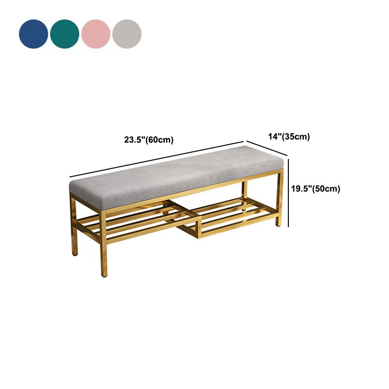 13.8" Wide Modern Seating Bench Rectangle Solid Color Entryway Bench with Storage Clearhalo 'Benches' 'Chairs & Seating' 'furn' 'furn_benches' 'Furniture' 'Living Room Furniture' 1200x1200_b65e7092-6703-4da2-b375-2e3ca066db8e