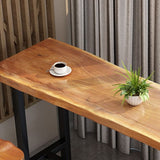 1/4/9 Pieces Pub Table Set Industrial Solid Wood Table and Stool Set