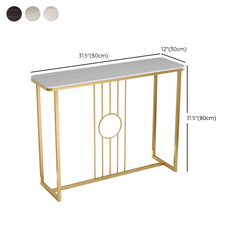Glam Console Table Antique Finish Console Sofa Table in Stone Clearhalo 'Console Tables' 'console_tables' 'Entry & Mudroom Furniture' 'furn' 'furn_console_tables' 'Furniture' 1200x1200_b6600e01-4f6a-4e83-a015-ea85d9ddaf8c