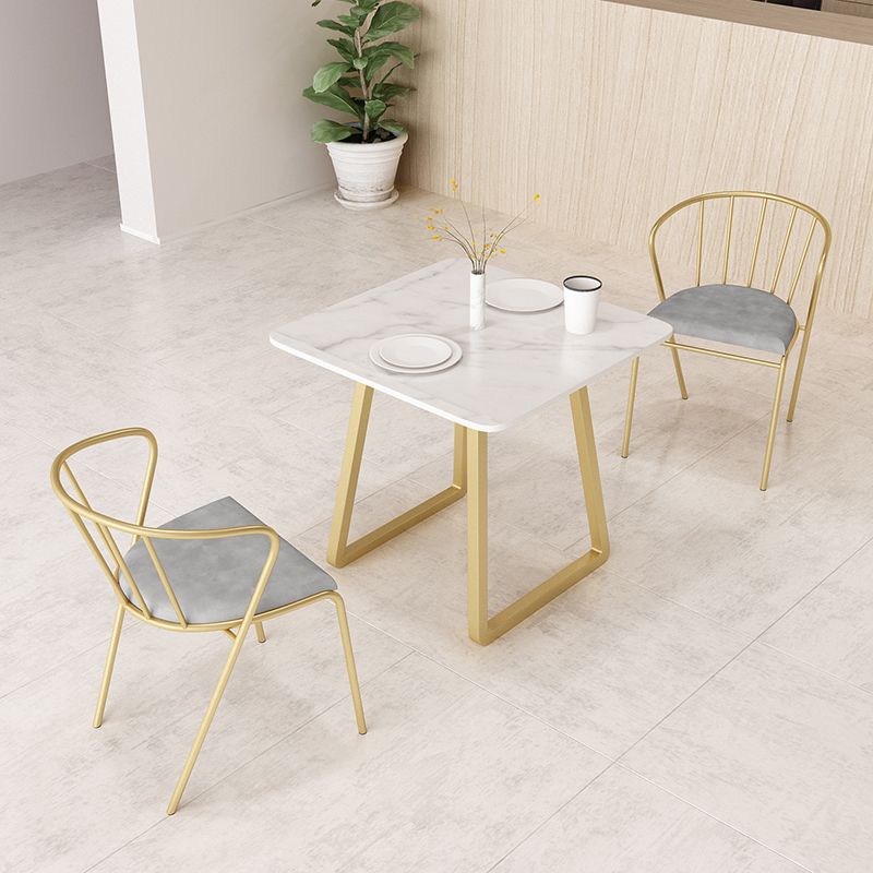 Marble Sled Base Dining Collection Industrial Style Dining Table for Home Clearhalo ' dining_table' 'Dining Tables & Seating' 'Dining Tables' 'furn' 'furn_dining_table' 'Furniture' 'furniture_dining_table' 'Kitchen & Dining Furniture' 'kitchen&dining_furn' 'kitchen' 'kitchen_dining_table' 1200x1200_b6603546-0ccb-4323-88b4-ed4f495cabd2