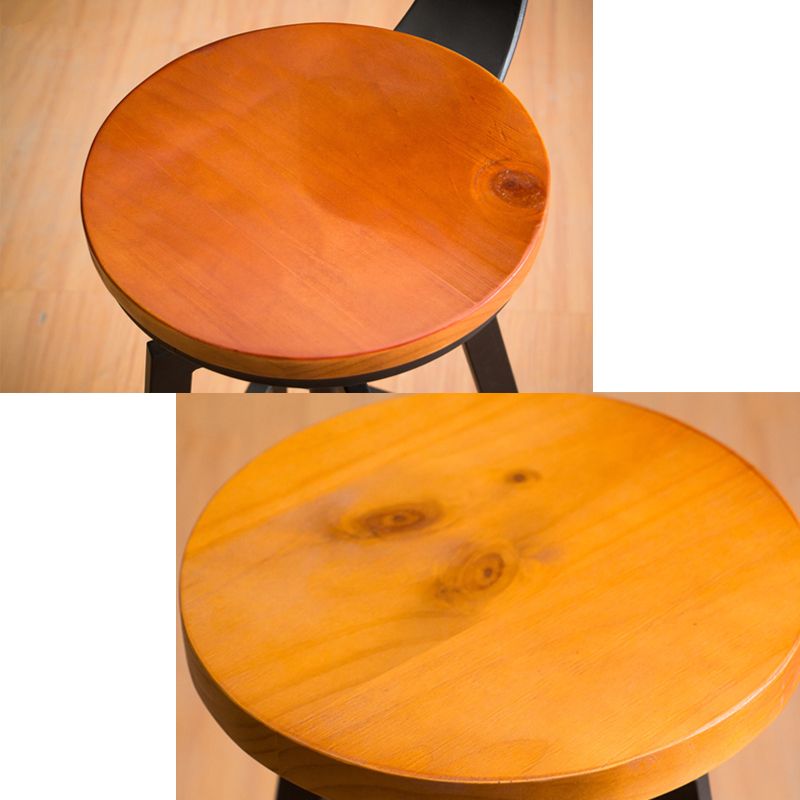 Industrial Leather Wood Counter Bar Stool Armless Adjustable Height Stool Clearhalo 'Bar Furniture' 'Bar Stools' 'bar_stools' 'furn' 'furn_bar_stools' 'furniture_bar_stools' 'Kitchen & Dining Furniture' 'kitchen&dining_furn' 'kitchen' 'kitchen_furn' Furniture' 1200x1200_b661982b-f0e7-4f89-b757-7ebe3cf095bf
