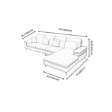 125.98" L Stain-Resistant Faux Leather Sectional Pillow Top Arm Sofa and Chaise Clearhalo 'furn' 'furn_sectionals' 'Furniture' 'furniture_sectionals' 'Living Room Furniture' 'Sectionals' 1200x1200_b662a57d-569a-42c4-a20d-25c81f231a5e