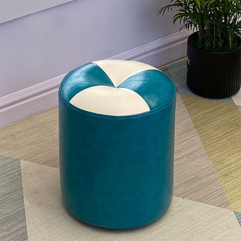 Orange Modern Pouf Water Resistant Round Pouf for Living Room Clearhalo 'furn' 'furn_ottomans_poufs' 'Furniture' 'Living Room Furniture' 'Ottomans & Poufs' 'ottomans_poufs' 1200x1200_b66356e2-2d42-4f58-8498-125b3ff9b6ad