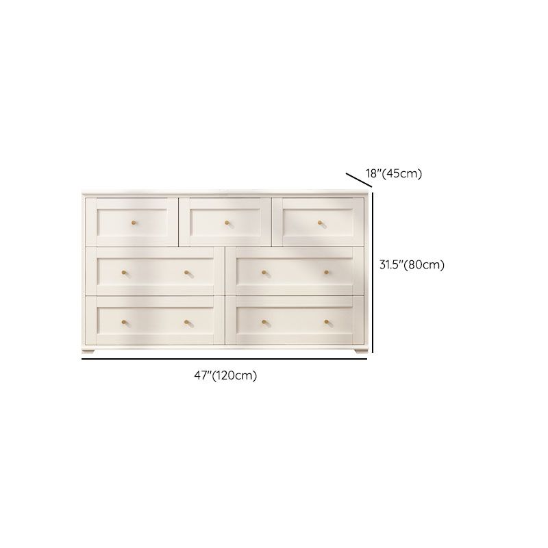 Moderna tocador doble horizontal tocador de almacenamiento de madera de abedul para dormitorio