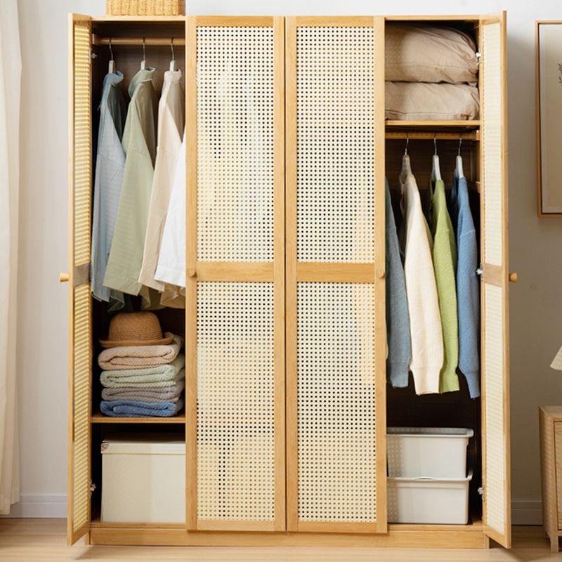Modern Style Wardrobe Cabinet Wooden Wardrobe Armoire with Shelves Clearhalo 'Armoires & Wardrobes' 'armoires_wardrobes' 'Bedroom Furniture' 'furn' 'furn_armoires_wardrobes' 'Furniture' 1200x1200_b663eaa2-19ad-4efa-a76c-148219e645cc