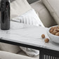 Table de barre rectangulaire de style moderne, table en pierre stockable pour le salon