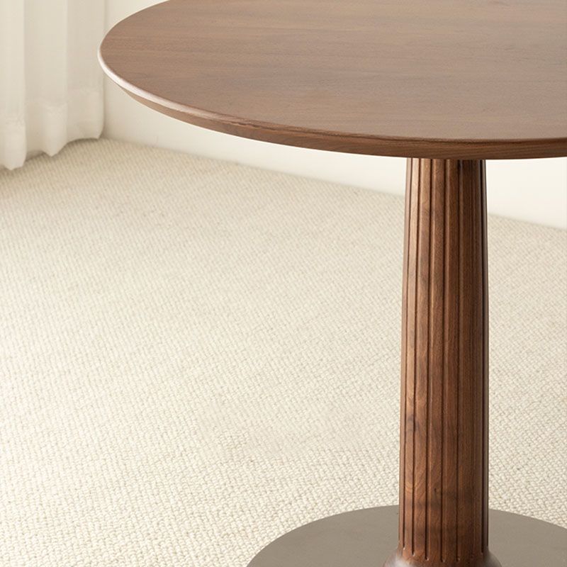 Modern Round Dining Table Wooden Base Dinner Table for Dining Room Clearhalo 'Dining Tables & Seating' 'Dining Tables' 'dining_table' 'furn' 'furn_dining_table' 'Furniture' 'Kitchen & Dining Furniture' 1200x1200_b6684121-c4c5-4480-9757-a6ae4a90df0c