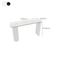 Faux Marble Bistro Bar Table Double Pedestal Bar Table for Living Room Clearhalo 'Bar Furniture' 'Bar Tables' 'bar_tables' 'furn' 'furn_bar_tables' 'Furniture' 'Kitchen & Dining Furniture' 1200x1200_b6686e64-3c68-4f29-a2f7-ec189217566e