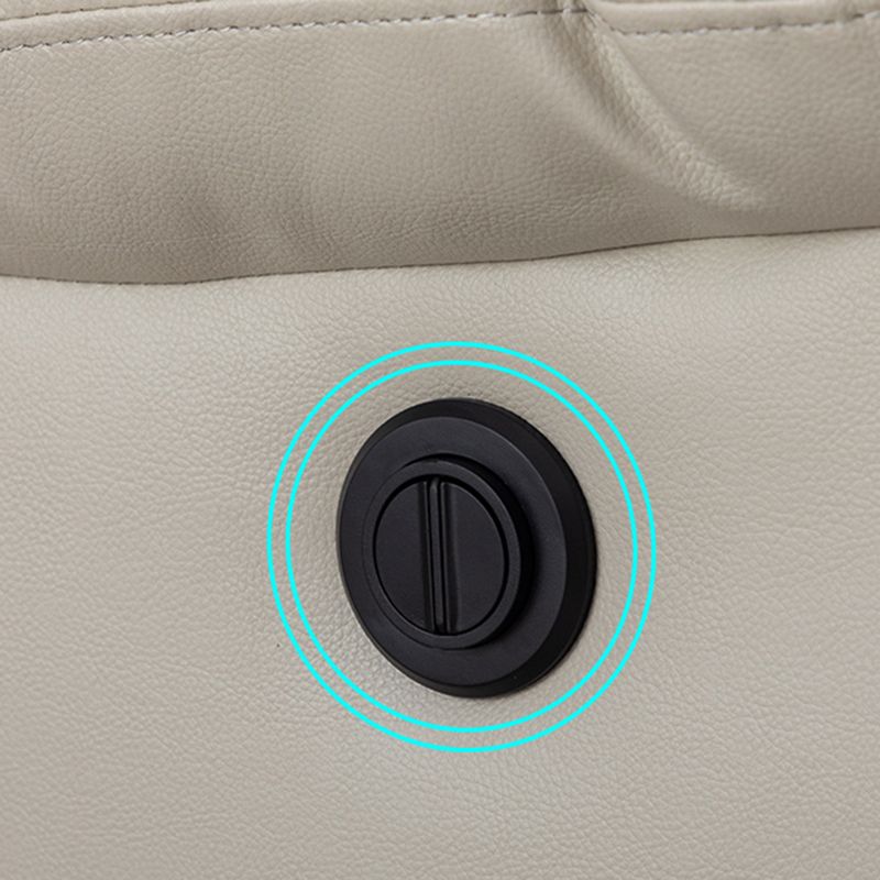 Sedia a schiera di botton a push di potenza contemporanea Reclina in pelle