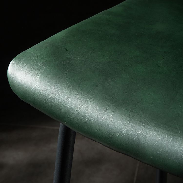 Contemporary Style Low Back Upholstered Bar Stool with Metal Legs Clearhalo 'Bar Furniture' 'Bar Stools' 'bar_stools' 'furn' 'furn_bar_stools' 'Furniture' 'Kitchen & Dining Furniture' 1200x1200_b66becec-9754-4cf0-aa1c-21f503b56b83