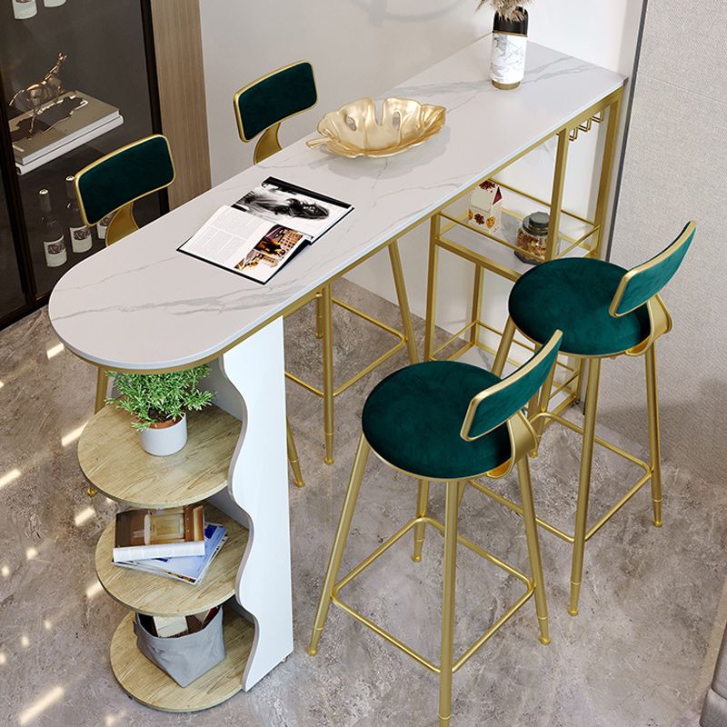 Stone Bar eettafel moderne balktafel met dubbele voetstuk voor keuken