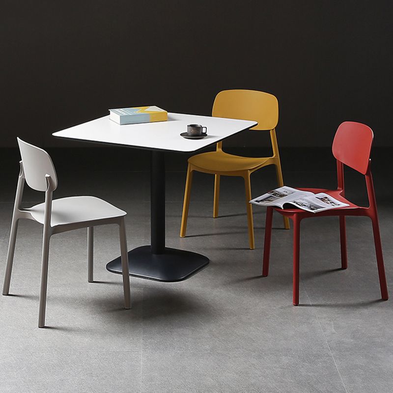 Plastic Armless Dining Chairs Scandinavian Open Back Dining Side Chair Clearhalo 'Dining Chairs' 'Dining Tables & Seating' 'dining_chair' 'furn' 'furn_dining_chair' 'Furniture' 'Kitchen & Dining Furniture' 1200x1200_b66ded72-f5c3-42af-acd4-b6249da3e9a5