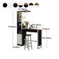 Contemporary Bar Dining Table Rectangle Bar Dining Table with Trestle Base Clearhalo 'Bar Furniture' 'Bar Tables' 'bar_tables' 'Furniture' 'furniture_bar_tables' 'Kitchen & Dining Furniture' 1200x1200_b66ef87a-033b-4bff-95d4-f79c8e0b9db7