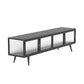 Modern Metal TV Media Stand Enclosed Storage TV Console with Doors for Living Room Clearhalo 'furn' 'furn_tv_stands_entertainment_centers' 'Furniture' 'Living Room Furniture' 'TV Stands & Entertainment Centers' 'TV Stands & Media Storage Furniture' 'tv_stands_entertainment_centers' 1200x1200_b6704b82-7c17-4fee-80b8-ab0e7f7a1185