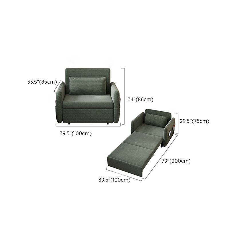 Cuscino scandinavo divano dormiente di divano quadrato di divano futon con deposito