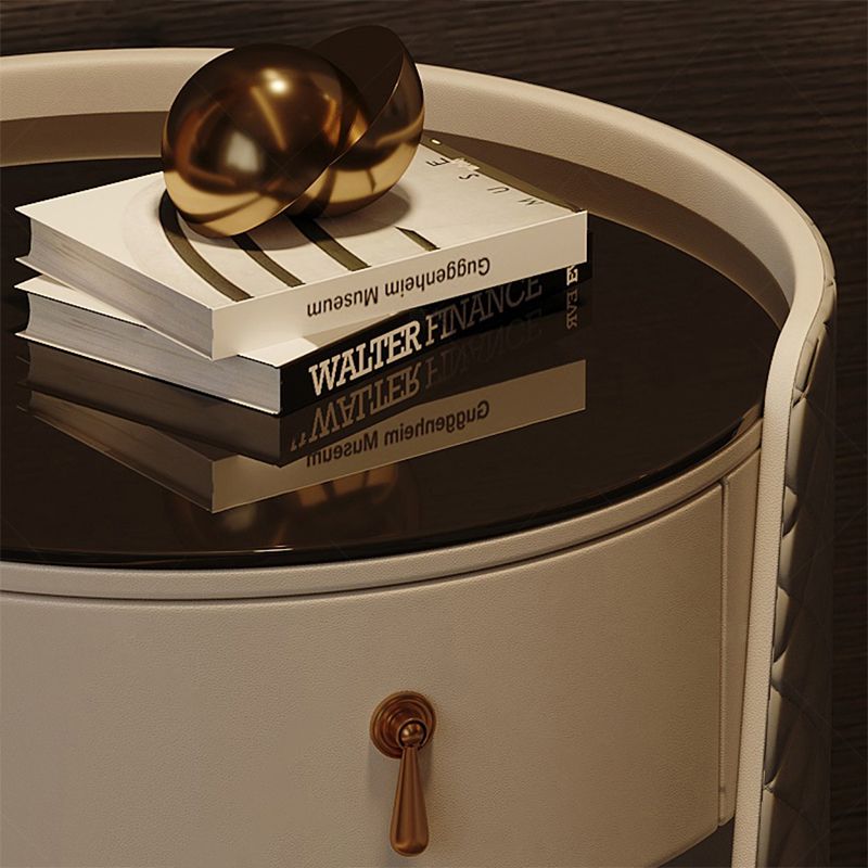 1 Drawer Glam Accent Table Nightstand Antique Finish Nightstand Clearhalo 'Bedroom Furniture' 'furn' 'furn_night_stand' 'Furniture' 'night_stand' 'Nightstands' 1200x1200_b6721ac9-2844-4041-bf69-b1b4e5db253d