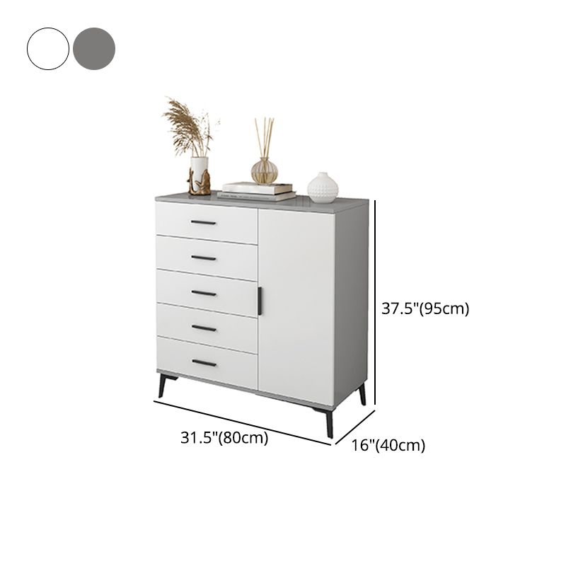 Gabinete de acento de madera moderno con gabinete de almacenamiento de piernas rectas negras