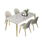 Nordic 1/5/6/7 Pieces Dining Set Sintered Stone Dining Table with Leather Chairs Clearhalo 'Dining Room Sets' 'Dining Tables & Seating' 'dining_room_set' 'furn' 'furn_dining_room_set' 'Furniture' 'furniture_dining_room_set' 'Kitchen & Dining Furniture' 'kitchen&dining_furn' 'kitchen' 1200x1200_b67aee04-8d38-4c75-9a82-4a5dce1b16a9