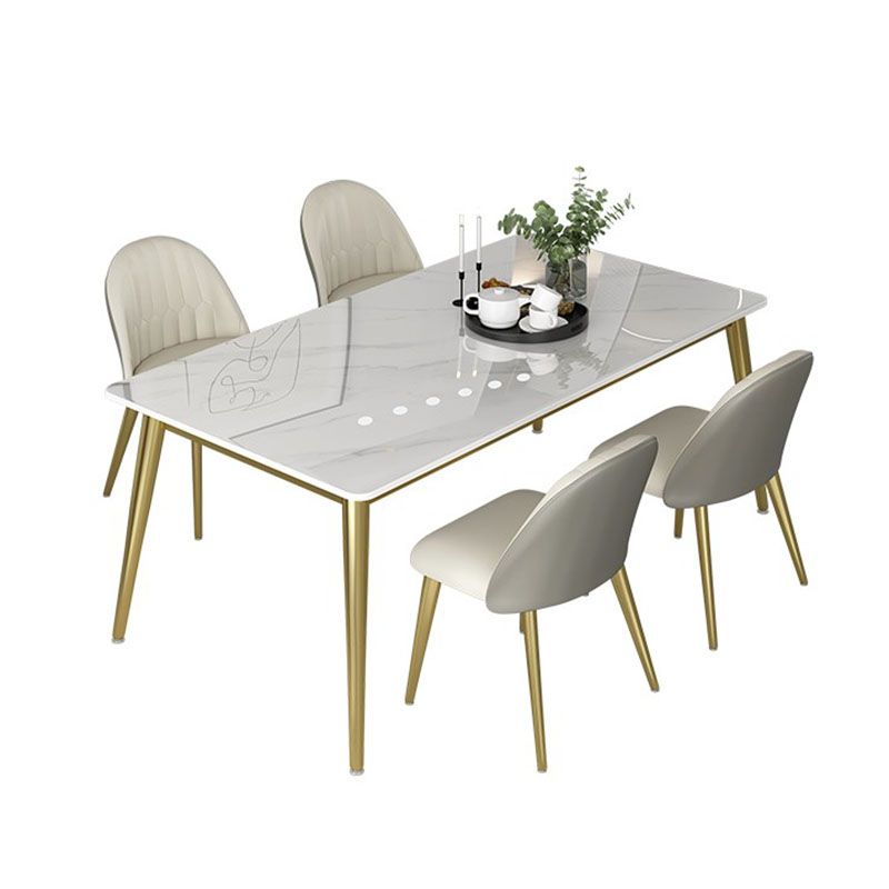 Nordic 1/5/6/7 Pieces Dining Set Sintered Stone Dining Table with Leather Chairs Clearhalo 'Dining Room Sets' 'Dining Tables & Seating' 'dining_room_set' 'furn' 'furn_dining_room_set' 'Furniture' 'furniture_dining_room_set' 'Kitchen & Dining Furniture' 'kitchen&dining_furn' 'kitchen' 1200x1200_b67aee04-8d38-4c75-9a82-4a5dce1b16a9