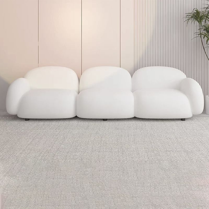 Modern Style Sofa Velvet Cushioned Backrest Sponge Cushions Fill Sofa Bed