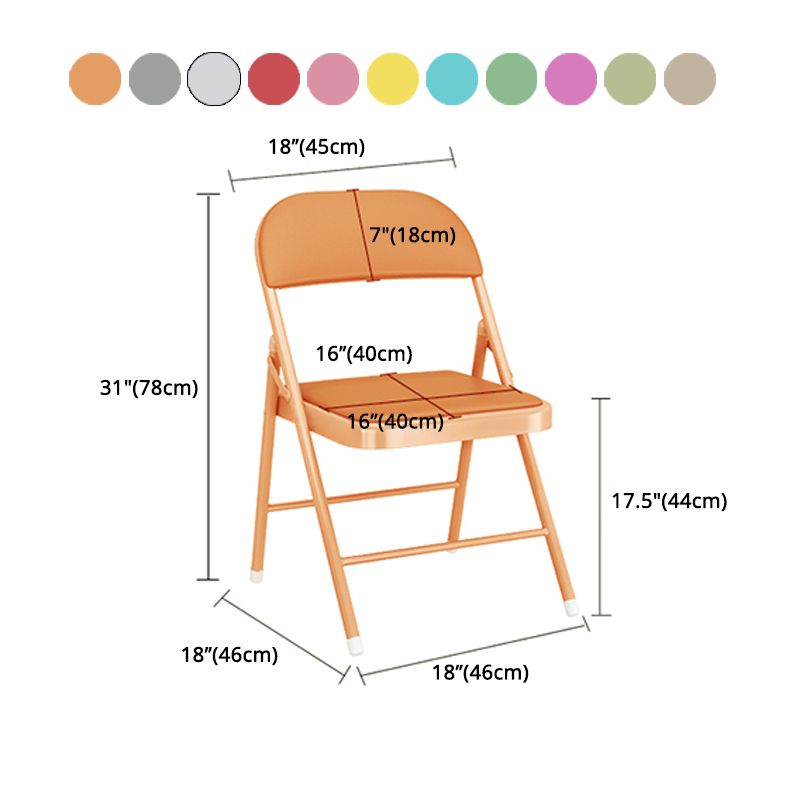 Matte Finish Upholstered Folding Side Chair Contemporary Open Back Dining Chair Clearhalo ' kitchen&dining_furn' 'Dining Chairs' 'Dining Tables & Seating' 'dining_chair' 'furn' 'furn_dining_chair' 'Furniture' 'furniture_dining_chair' 'Kitchen & Dining Furniture' 'kitchen' 1200x1200_b67cf012-31b7-4e76-8312-d3aa3f8c835b