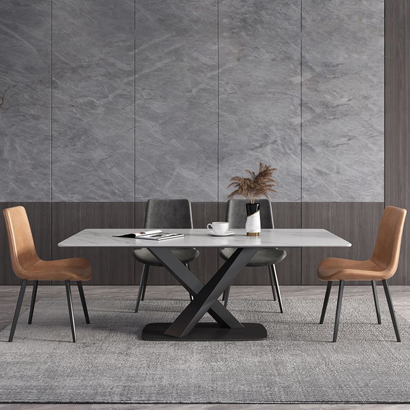 Juego de mesa de comedor rectangular 1/2/4/5/6/7 piezas de comedor de metal para casa