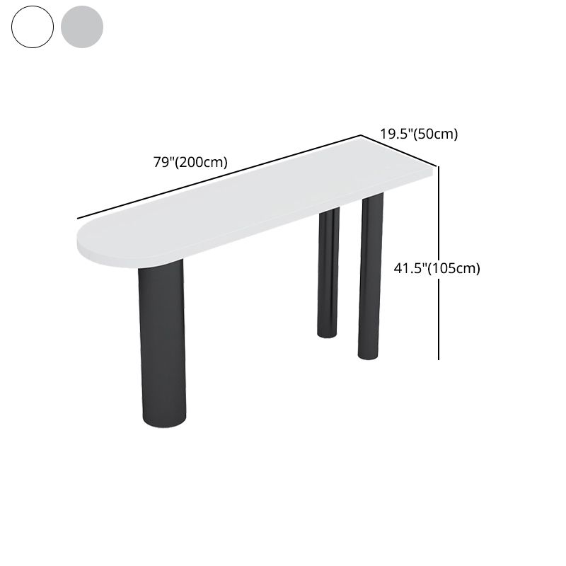 Artificial Wood/Stone Bar Dining Table Modern Oval Bar Table with Tripod for Dining Room Clearhalo 'Bar Furniture' 'Bar Tables' 'bar_tables' 'furn' 'furn_bar_tables' 'Furniture' 'furniture_bar_tables' 'Kitchen & Dining Furniture' 1200x1200_b67e91e0-05a0-4d5e-b1e8-cb0bf3d11331