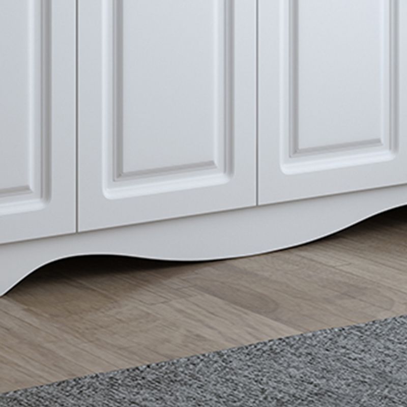 White Engineered Wood Wardrobe Closet Modern Wardrobe Armoire