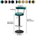 Scandinavian Metal Barstool Fabric Upholstered Counter Stool in Matte Finish for Indoor Clearhalo 'Bar Furniture' 'Bar Stools' 'bar_stools' 'furn' 'furn_bar_stools' 'Furniture' 'Kitchen & Dining Furniture' 1200x1200_b6824099-6cef-4613-8f59-8f2dbf755026