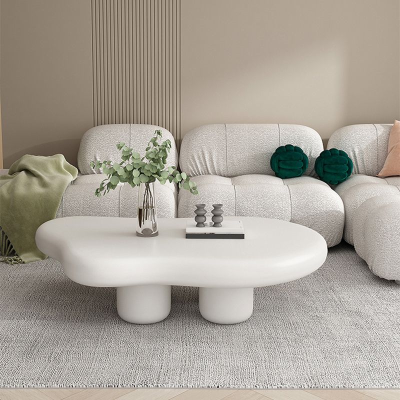 Solid Wood 4 Legs Coffee Table Minimalist Modern Coffee Table Clearhalo 'Coffee & Accent Tables' 'Coffee Tables' 'coffee_tables' 'furn' 'furn_coffee_tables' 'Furniture' 'Living Room Furniture' 1200x1200_b6858be3-3a30-4fd2-8d12-e50f412980f7
