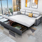 31"W Contemporary Sofa Bed Cushion Back Sleeper Sofa with Storage