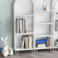 Modern Style Standard Bookshelf Closed Back Metal Bookcase for Home Clearhalo 'Bookcases' 'furn' 'furn_bookcases' 'Furniture' 'furniture_bookcases' 'Office Furniture' 1200x1200_b6881011-e307-4491-a229-3f8abc96ddb2
