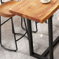 Rectangular Bar Height Table Black Metal Base Bar Table for Dining Room Clearhalo 'Bar Furniture' 'Bar Tables' 'bar_tables' 'furn' 'furn_bar_tables' 'Furniture' 'Kitchen & Dining Furniture' 1200x1200_b688d36d-26d7-43f8-bb36-7206ca1270aa