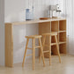 Modern Rectangle Pub Table Set 1/2/3 Pieces Solid Wood Counter Table for Indoor Clearhalo 'Bar Furniture' 'furn' 'furn_home_bar_bar_sets' 'Furniture' 'Home Bars & Bar Sets' 'home_bar_bar_sets' 'Kitchen & Dining Furniture' 1200x1200_b6890b87-edc3-4007-9448-761108c4618d