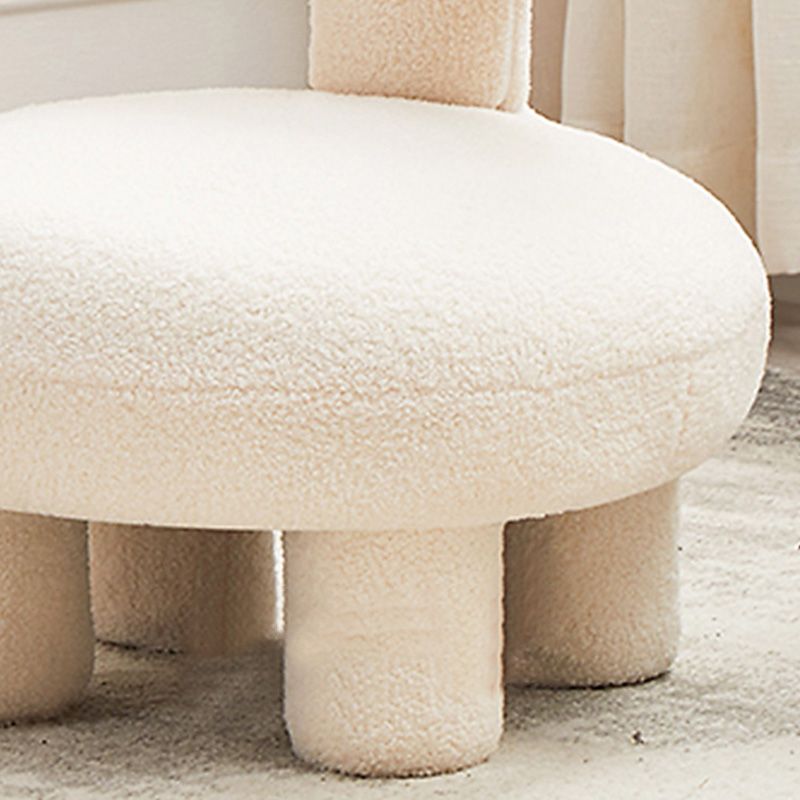 Wool Slipper Chair Modern Armless Slipper Chair for Living Room, Bedroom Clearhalo 'Accent Chairs' 'accent_chairs' 'Chairs & Seating' 'furn' 'furn_accent_chairs' 'Furniture' 'Living Room Furniture' 1200x1200_b68a723a-8eb8-4b5b-a9ec-c4e3846cce9d