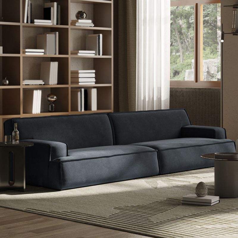 Living Room Square Arm Standard Sofa Dark Gray Cushion Back Couch Clearhalo 'furn' 'furn_sofas' 'Furniture' 'furniture_sofas' 'Living Room Furniture' 'Sofa' 'sofas' 1200x1200_b68b328d-a385-4b58-a6ea-6df97881a1c6