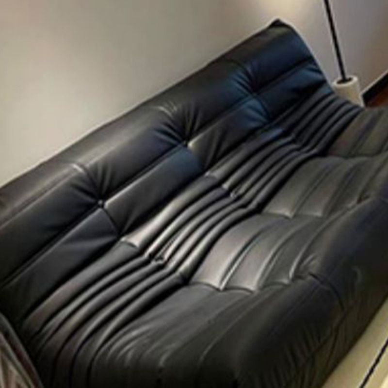 Modern Tufted Cushions Armless Living Room Wooden Standard Seating