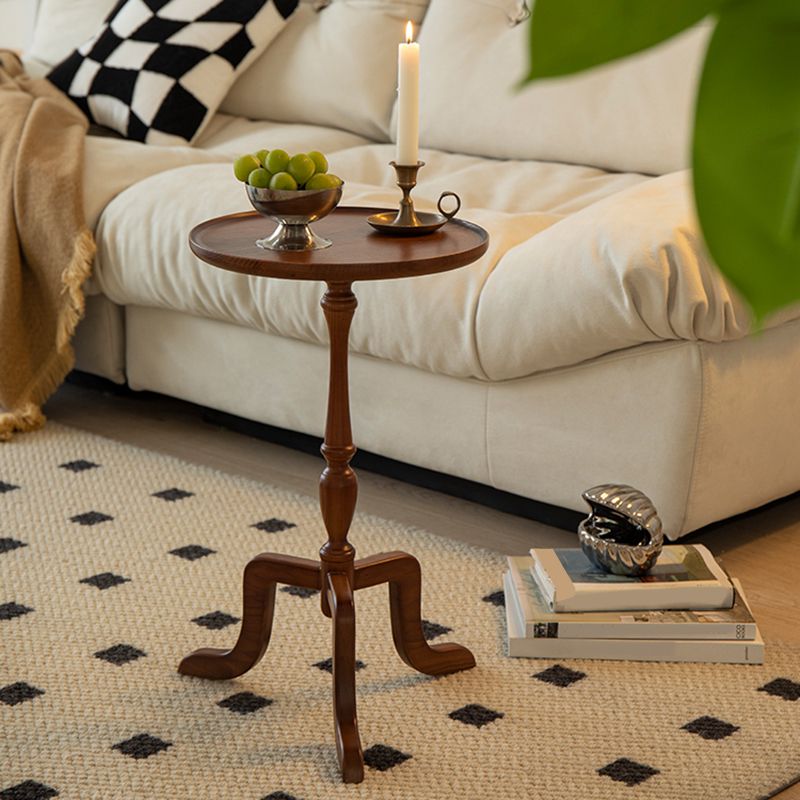 Rustic Round 3 Legs Side Table Solid Wood Tray Top End Table Set Clearhalo 'Coffee & Accent Tables' 'End & Side Tables' 'end_side_tables' 'furn' 'furn_end_side_tables' 'Furniture' 'Living Room Furniture' 1200x1200_b68f7415-cbf4-4cde-b040-eea2fb2b3338