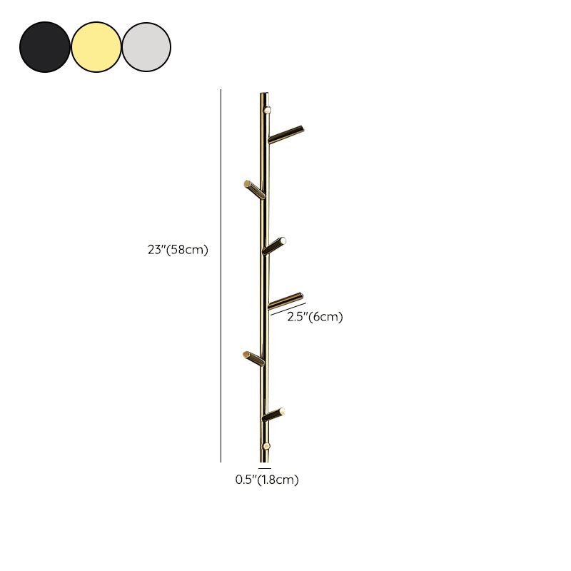 Gorgeous Wall Mounted Coat Rack Coat Hooks Metal Coat Rack for Bedroom Clearhalo 'Entry & Mudroom Furniture' 'furn' 'furn_hall_tree_coat_racks' 'Furniture' 'Hall Trees & Coat Racks' 'hall_tree_coat_racks' 1200x1200_b68fdbb4-7b6e-40d6-8f77-060c6b498cb4