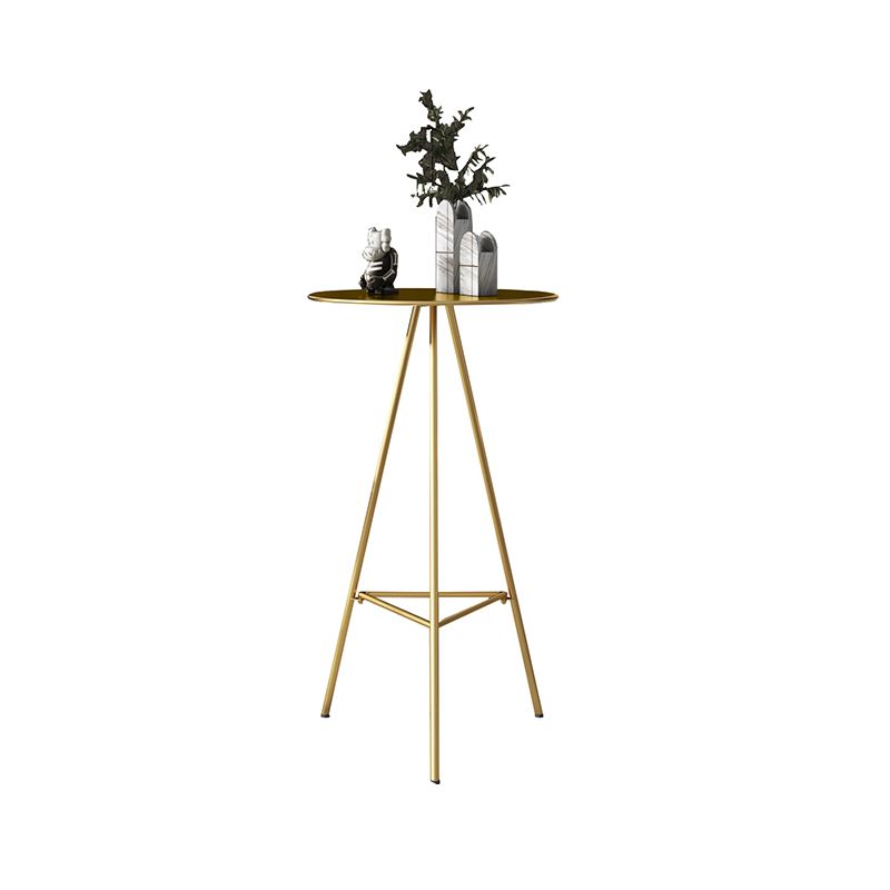 1/2/3/4-delige eigentijdse barset, ronde barkruk en metalen tafel