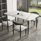 4 Legs Dining Room Table Sintered Stone Furniture for Kitchen