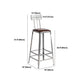 Set tavolo da bar in legno massello stile industriale da 1/2/3 pezzi