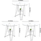 Round Tripod Dining Site Table Metal Dinette Table with Tempered Glass Clearhalo ' dining_table' 'Dining Tables & Seating' 'Dining Tables' 'Furniture' 'furniture_dining_table' 'Kitchen & Dining Furniture' 'kitchen&dining_furn' 'kitchen' 'kitchen_dining_table' 1200x1200_b691c728-d007-4687-b7df-0ec1779d8f48