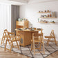 Mid-Century Modern Dining Table Solid Wood Drop-Leaf Dining Table for Home Clearhalo ' dining_table' 'Dining Tables & Seating' 'Dining Tables' 'furn' 'furn_dining_table' 'Furniture' 'furniture_dining_table' 'Kitchen & Dining Furniture' 'kitchen&dining_furn' 'kitchen' 'kitchen_dining_table' 1200x1200_b69270d0-c100-436b-ad46-464b6da8c9a8